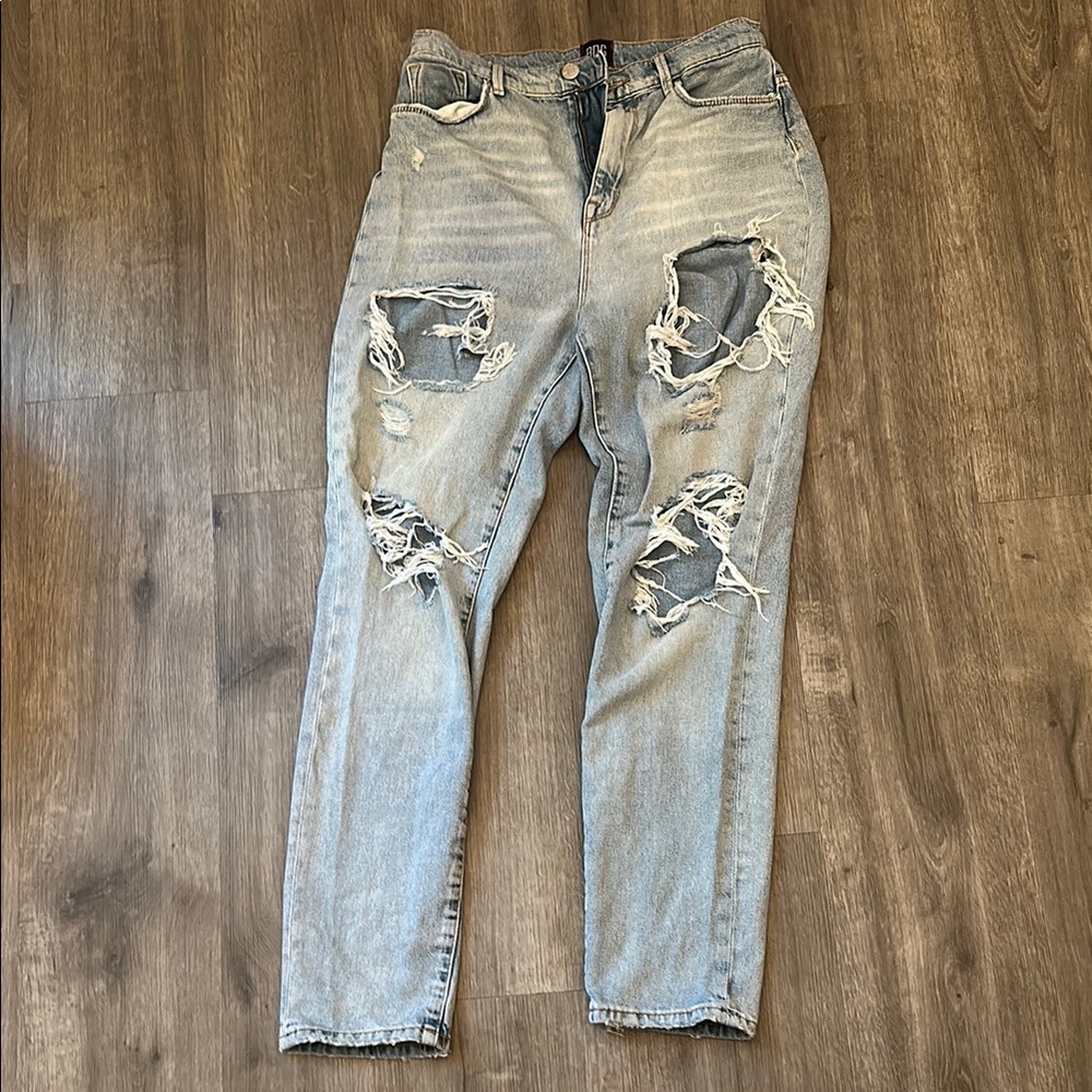 Distressed Light Wash Jeans